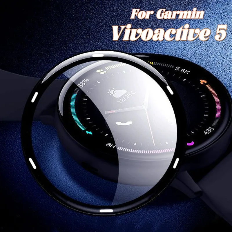 3D Curved Film Full Coverage for Garmin Vivoactive 5 Watch Screen Protector Soft Flexible Protective Film for Garmin Vivoactiv5