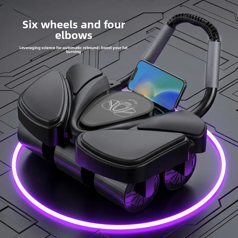 New New Intelligent Digital Six Wheel Abdominal Exercise Ab Rollers with Elbow Support, Automatic Strong Rebound Fitness Equipment - Aliexpress Deal