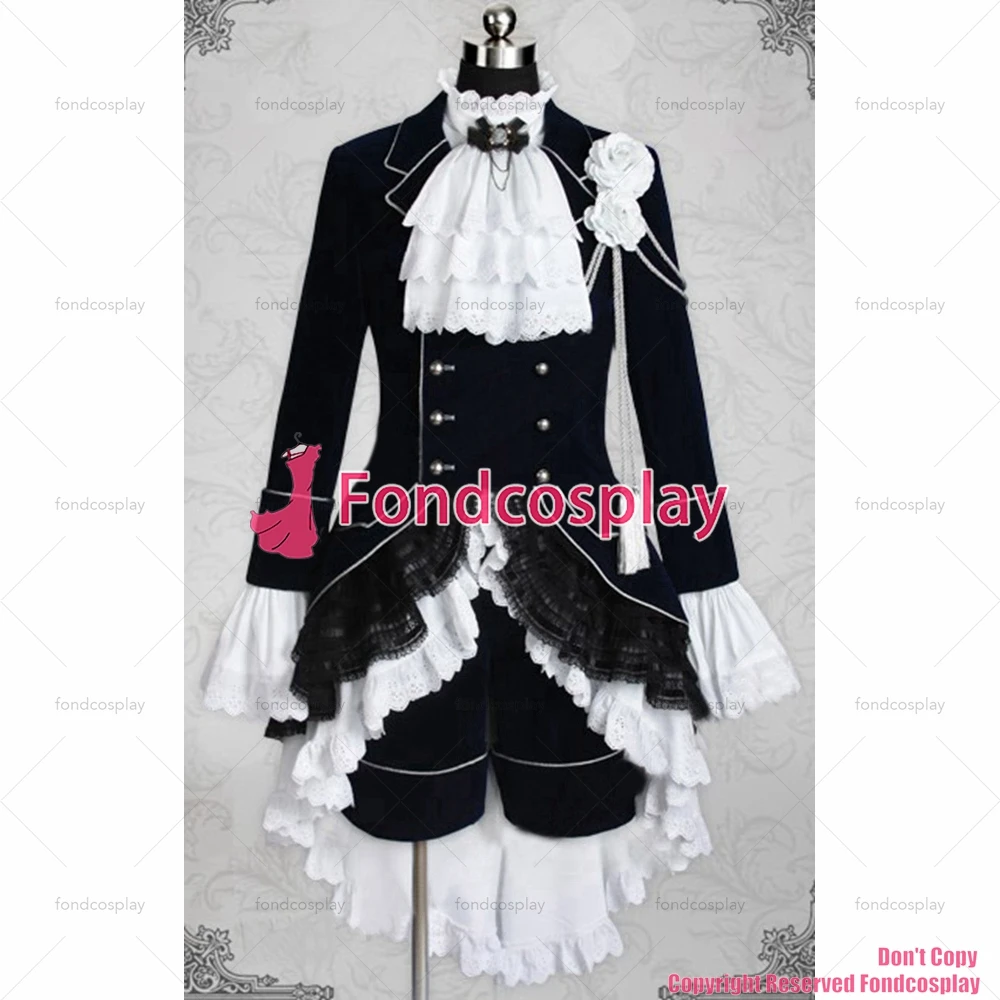 fondcosplay Kuroshitsuji Black Butler Formal Dress Jacket Pants Cosplay Costume CD/TV[CK1449]