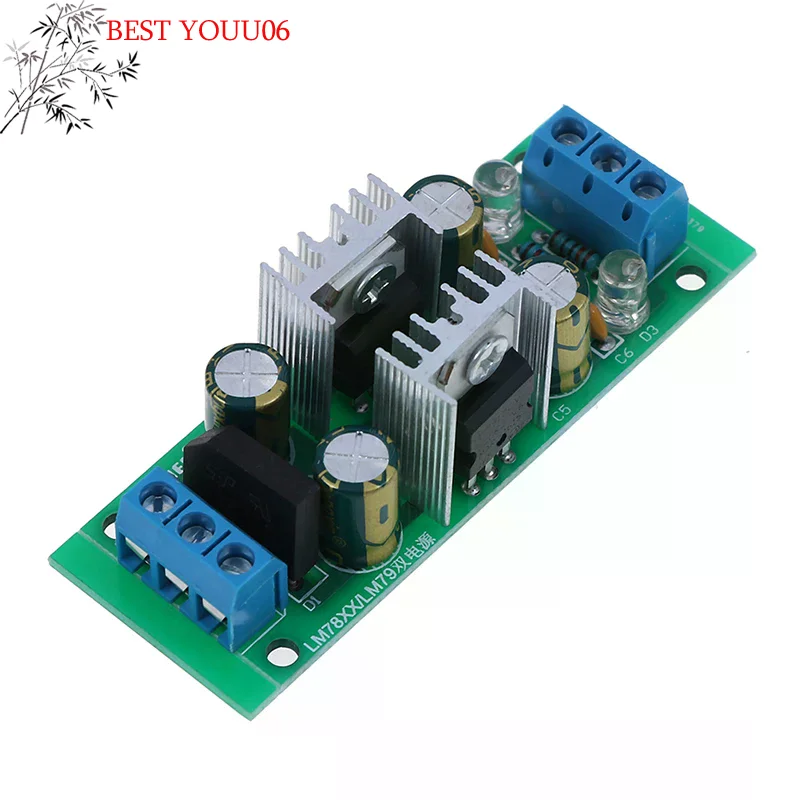 Hot LM7812 + LM7912 ±12V Dual Voltage Regulator Rectifier Bridge Power Supply Module