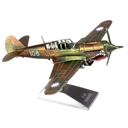 P-40 WARHAWK 3D Metal Puzzle Model Kits DIY Laser Cut Puzzles Jigsaw Toy For Children
