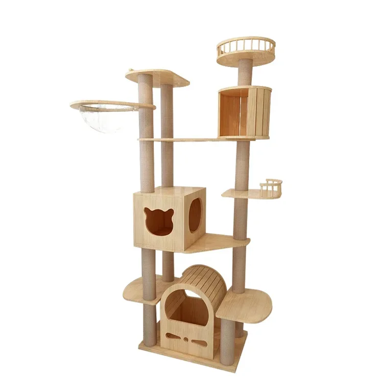 

Meng рамка для скалолазания для кошек, деревянное гнездо, космическая капсула, большая стойка, платформа для кошек, вилла