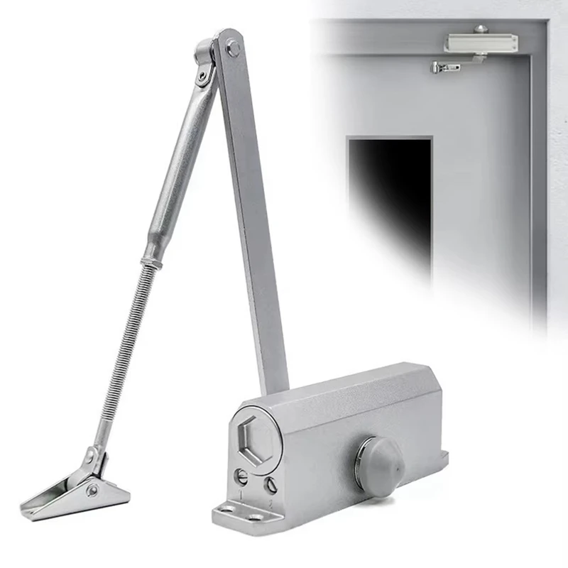 Automatic Door Closer Adjustable Door Stop Multifunctional Buffer Door Closer Suitable For Residential Decoration