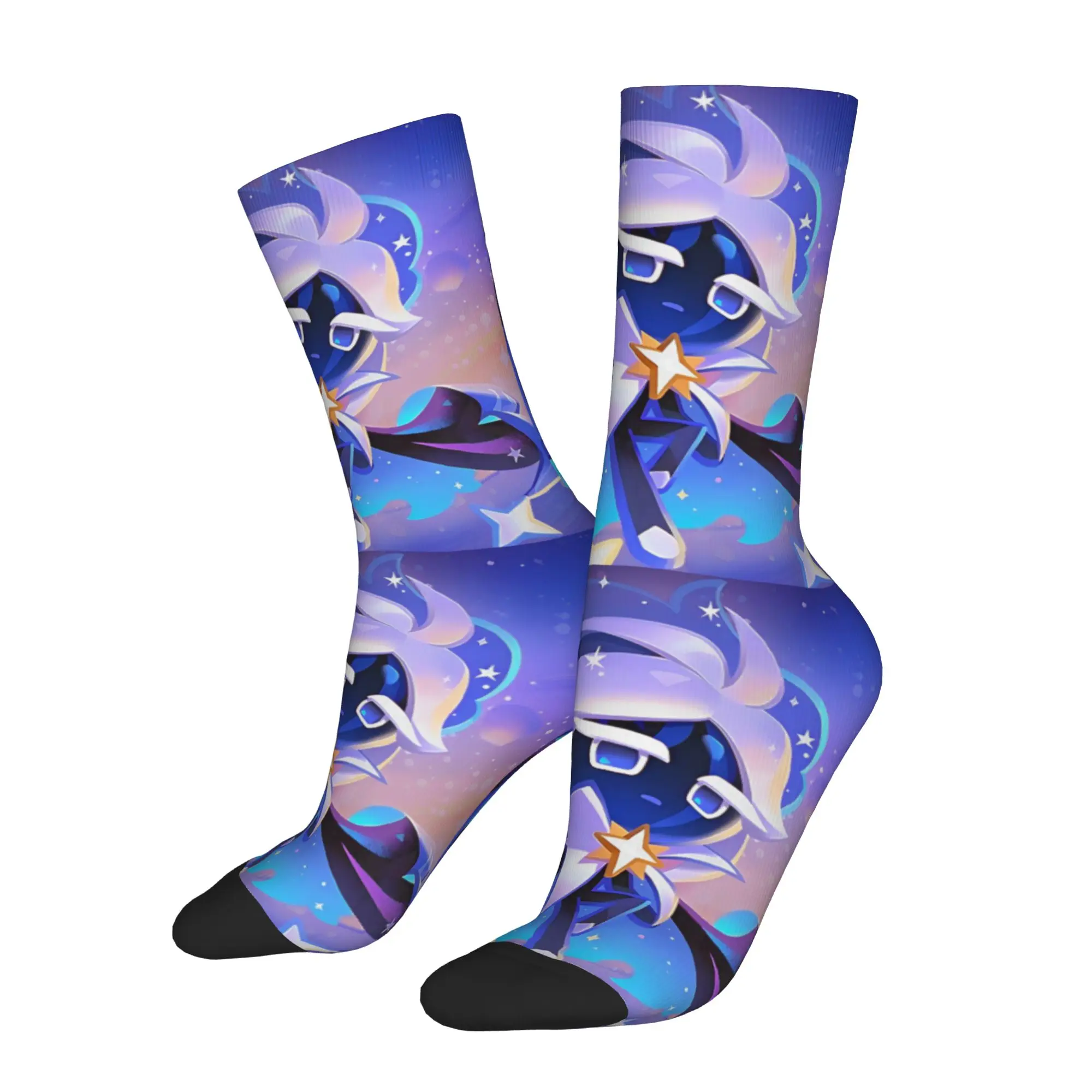 Stardust Cookie  Socks Men's Women's Cookie Run Kingdom Socks High Quality Spring Summer Autumn Winter Middle Tube Socks Gift