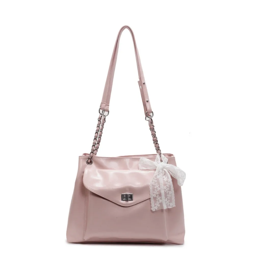 

Y2k Soft Leather Tote Bag Minimalist Lightweight Ballet Style Armpit Bag Solid Color Elegant Commuting Shoulder Bag Travel