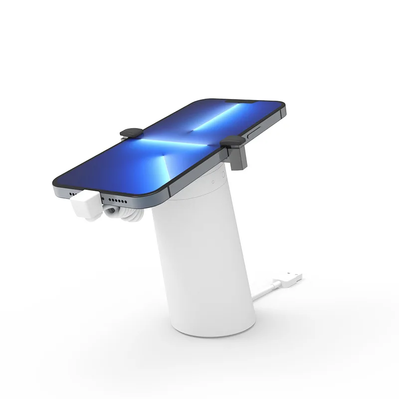 Espositore per tablet per telefono cellulare di sicurezza con allarme antifurto per vendita al dettaglio