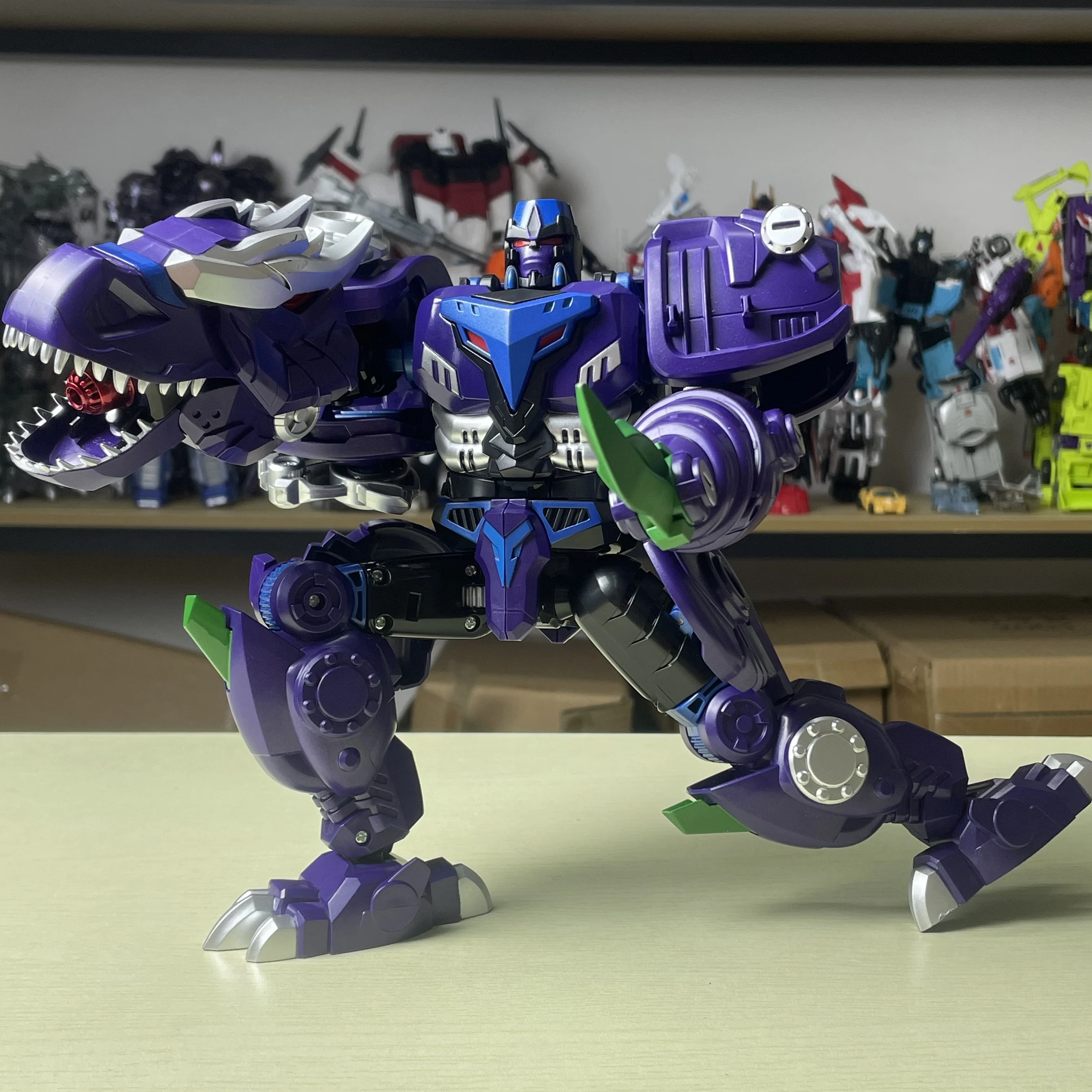 LiJiang XT-1611 Transformação Tiran T-REX Dinossauro Deformação Brinquedo BW Beast Wars 24,5 cm Bonecos de Ação