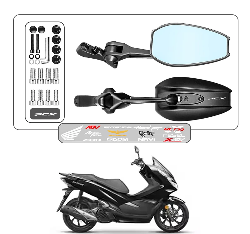 

Motorcycle Modification Universal Rearview Mirror Suitable For ADV PCX HONDA PCX125 PCX150 PCX ADV 350 ADV150 ADV350 Accessories