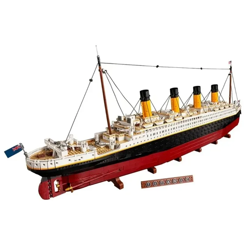 9090 Uds Titanic barco de crucero grande barco de vapor 99023 10294 ladrillos Juguetes de bloques de construcción regalos de cumpleaños y Navidad compatibles