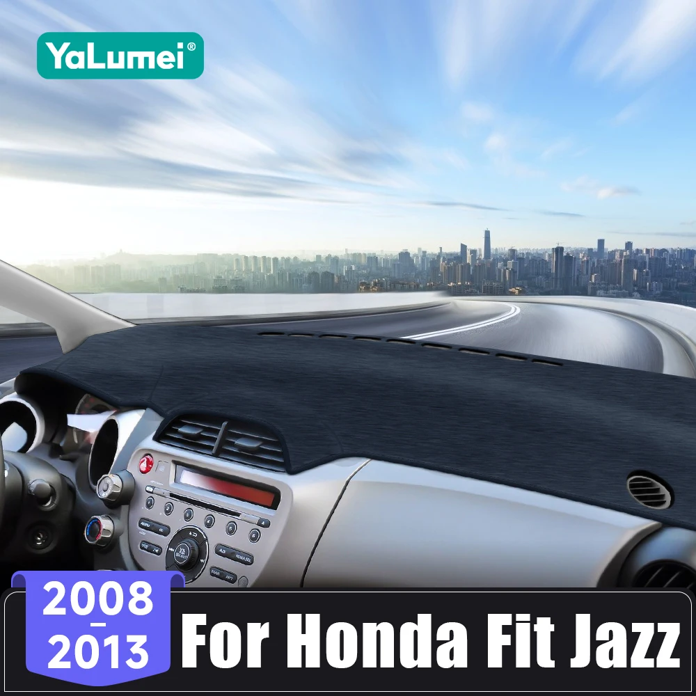 

Для Honda Fit Jazz GE6 GE7 GE8 GE9 2008 2009 2010 2011 2012 2013, крышка приборной панели автомобиля, избегайте световой панели, нескользящие аксессуары