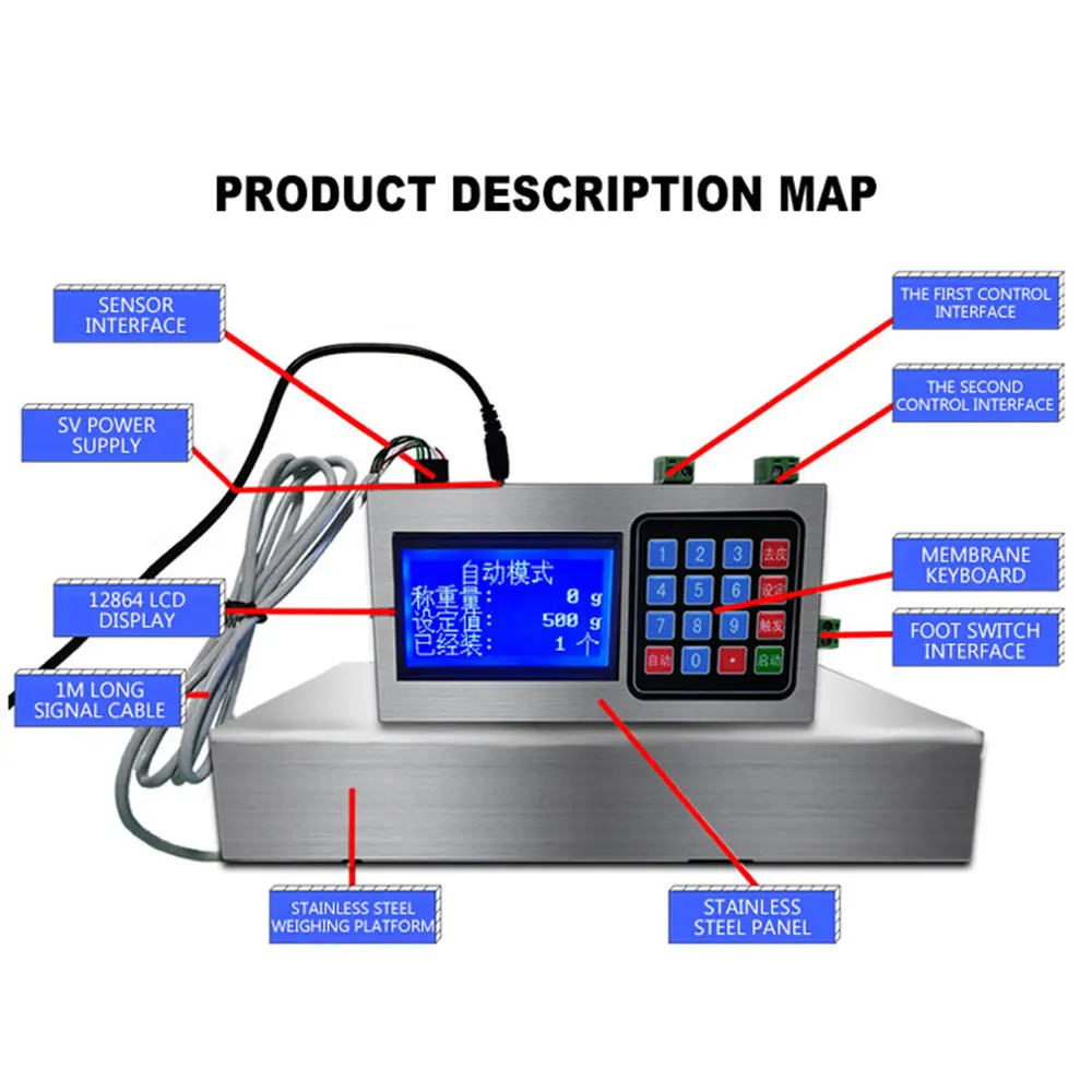 G2 Quantitative Scale Two-way Automatic Weighing And Quantitative Controller 2-way Sub-packaging And Filling Machine 2025 NEW