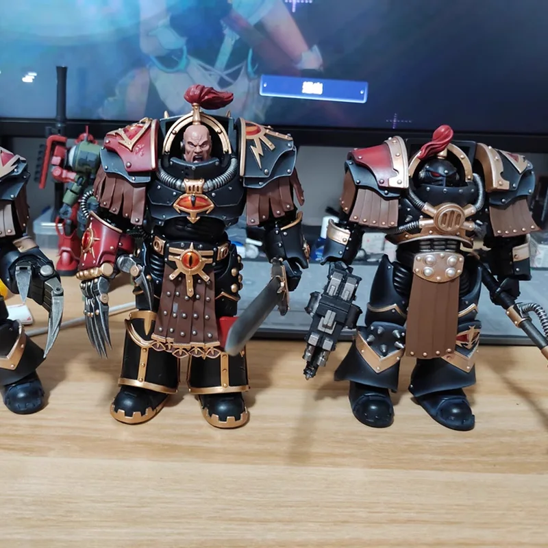 JOYTOY Justaerin المنهي فرقة 1/18 عمل أرقام Warhammer 40K أبناء حورس الجندي أنيمي 13.6 سنتيمتر جمع لعبة مجسمة هدية