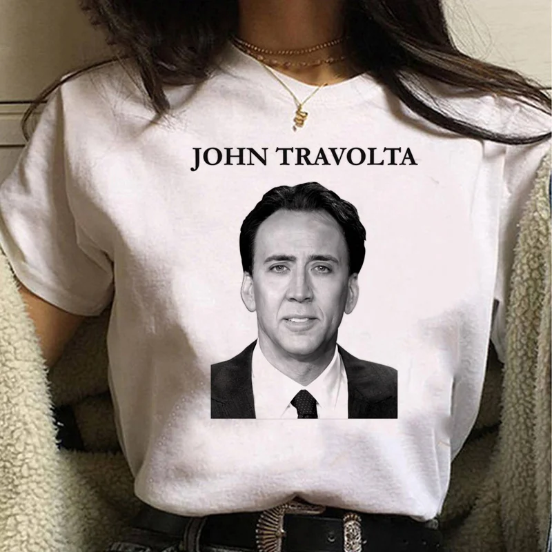 nicolas cage clothing men manga print casual white t shirt 2022 clothes t shirt couple clothes