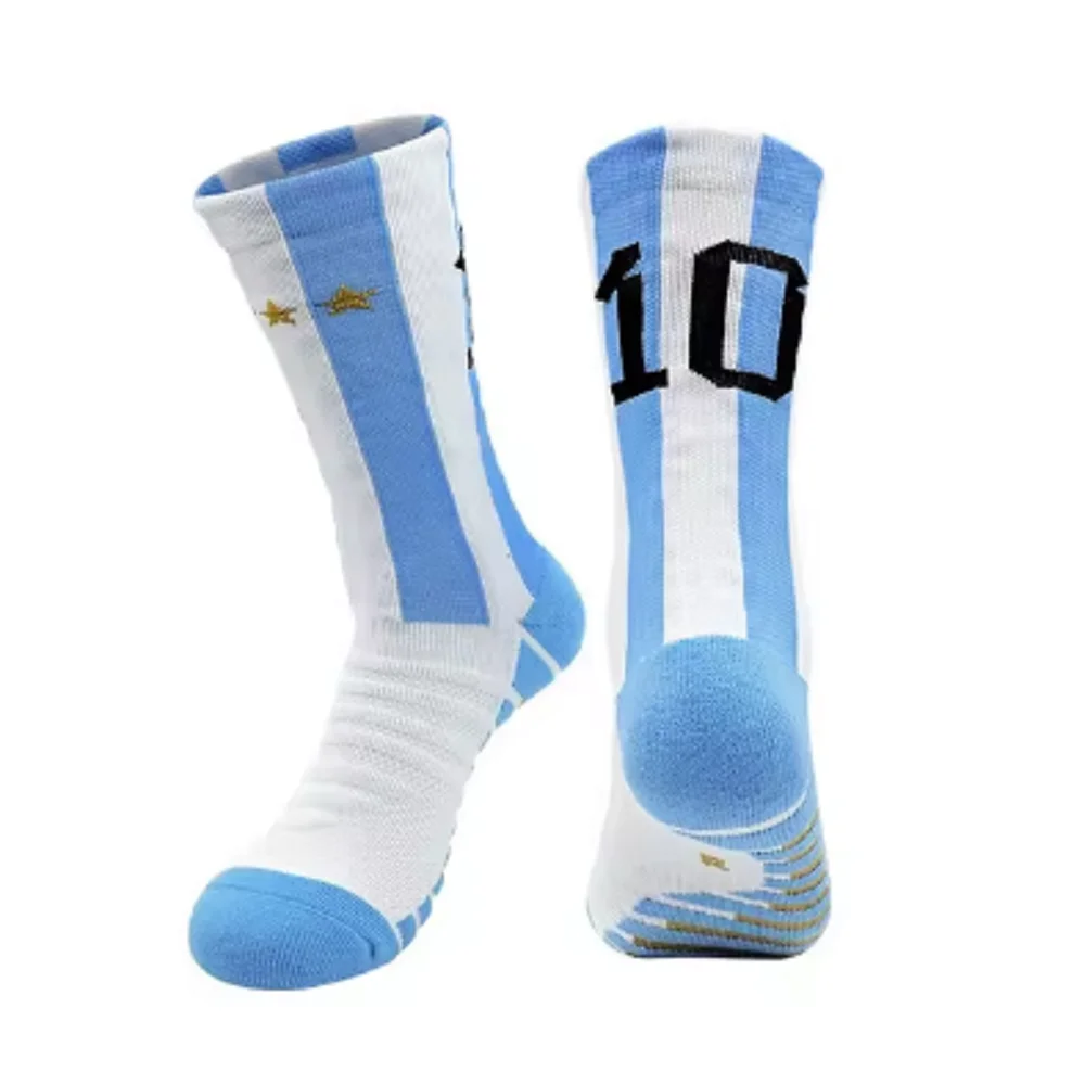 Professional soccer socks Paris Club Star number football sock Men's sports socks Men's socks Football socks Middle tube socks image 2