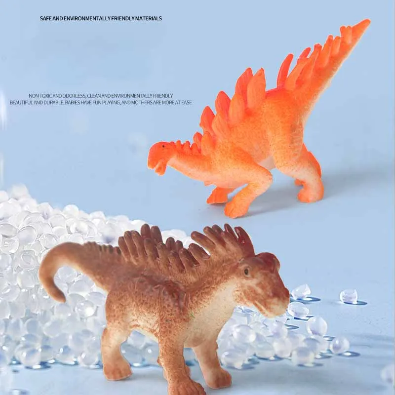 Simulation Dinosaur Toys Model Novelty Funny Bubble Water Color Discoloration Dinosaur Toys Kids Cognitive Animal Puzzle Toys