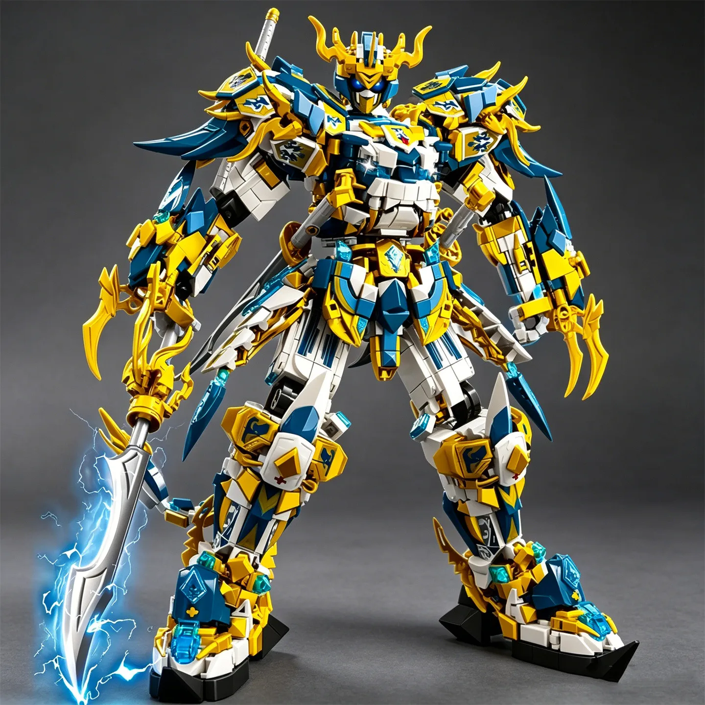 

2026 Three Kingdoms Zhao Yun Guan Yu Qinglong machine building block model assembled toy birthday gift