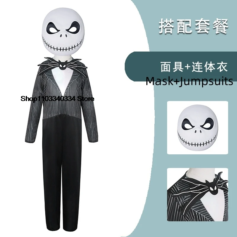 Dzieci dziewczyny Jack Skellington kostiumy na Halloween dziewczyna koszmar ubrania garnitur dziecko Sally czarownica Cosplay fantazyjne ubrania