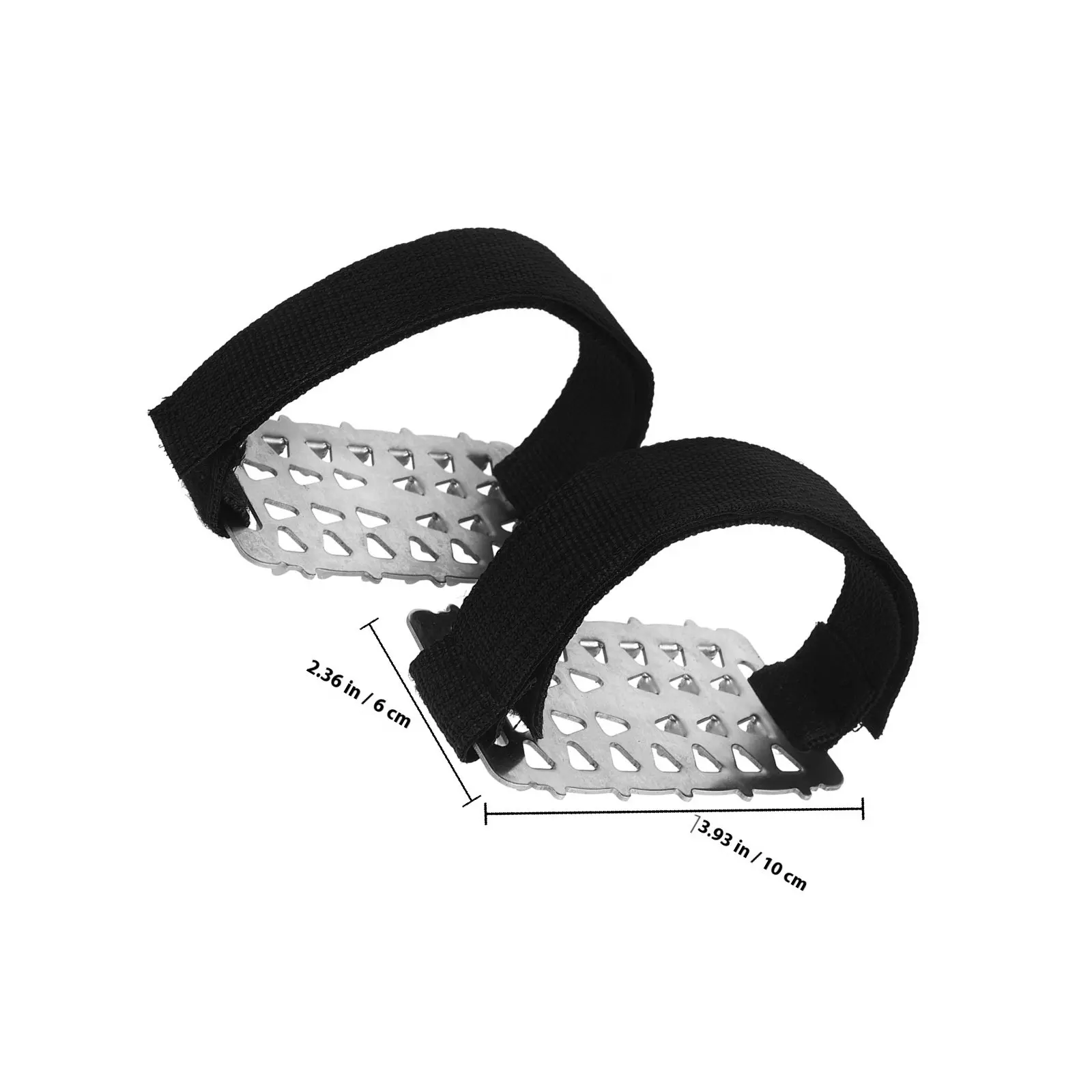 Outdoor Ice Grippers Anti-Slip Shoe Covers with Stainless Steel Studs for Snow Ice Climbing Hiking Fishing Running Camping