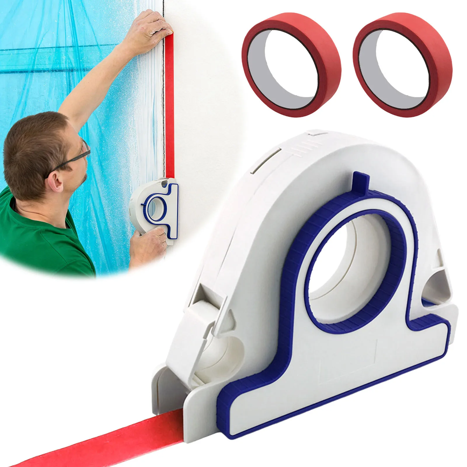 

Paint Tapes Dispenser Painters Tape Applicator Masking Master with Scraper Masking Paint Tape Applicator Set for Home Wall Paint