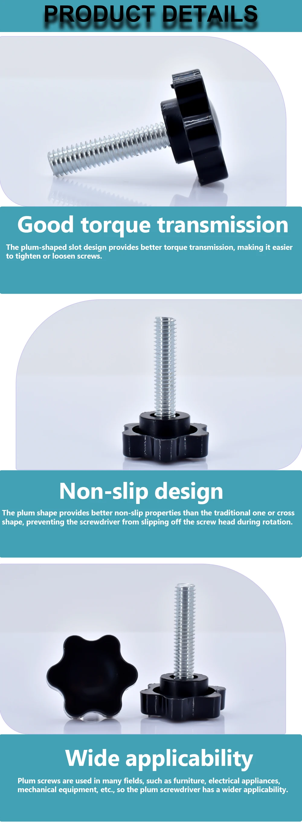 2-10pcs Star Hand Knob Screws Bolt M4 M5 M6 M8 M10 Carbon Steel Star Shape Head Thread Clamping Thumb Handle Machine Screw