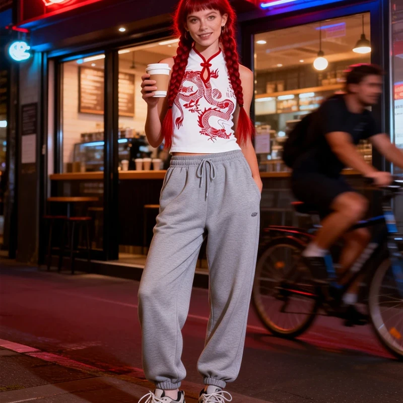 Nuevo Chaleco Clásico con Estampado de Dragón Estilo Chino Picante para Mujer, Top sin Mangas Versátil con Hebilla Estilo Chino