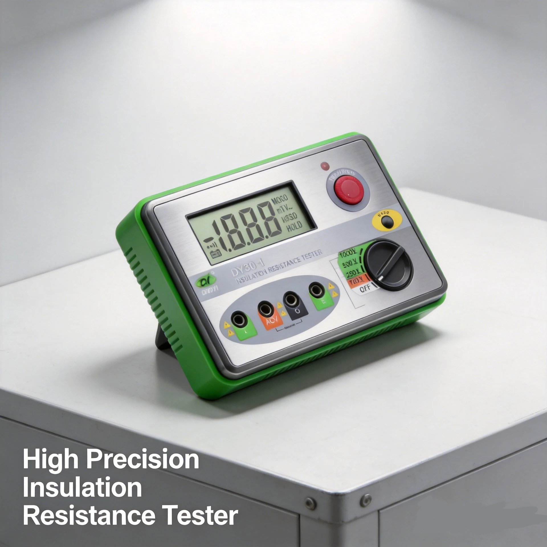 Digital Insulation Resistance Tester Megohmmeter 2500V 20GΩ with ACV Data Hold for Motor Cable Transformer Electrical