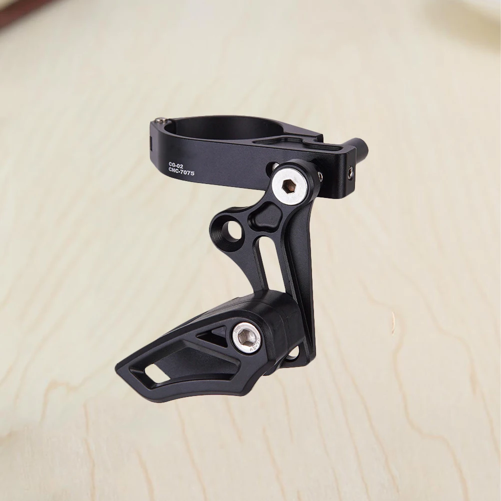 

Single Disk Chain Guide Mountain Bike Stabilizer 35Mm-31.8Mm Black Durable Lightweight Oval Tooth Dial Folding Bike Chain Guide