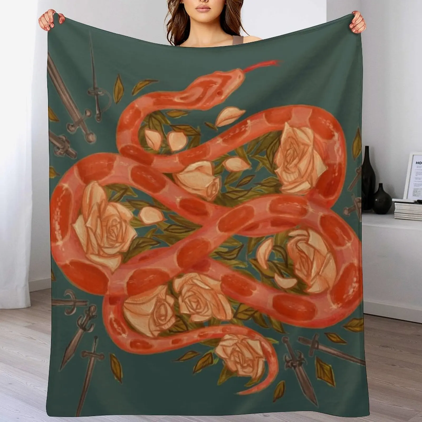 Corn Snake Sweetie Throw Blanket