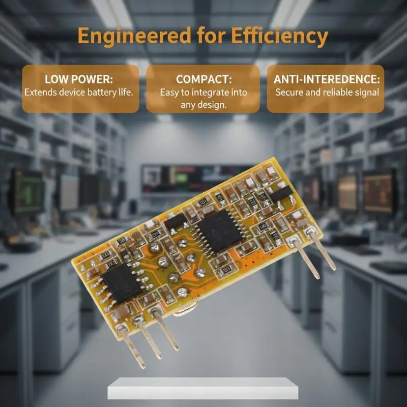 RXB8 433MHz Superheterodyne Wireless Receiver Module Wide Voltage Operation for AVR Outdoor Remote Control Devices