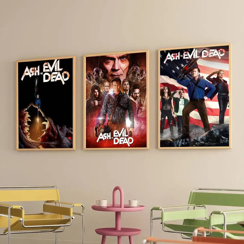 TV Show Ash vs Evil Dead Poster Prints Self Adhesive Home Suitable for Living Room Decor Decoration Wall