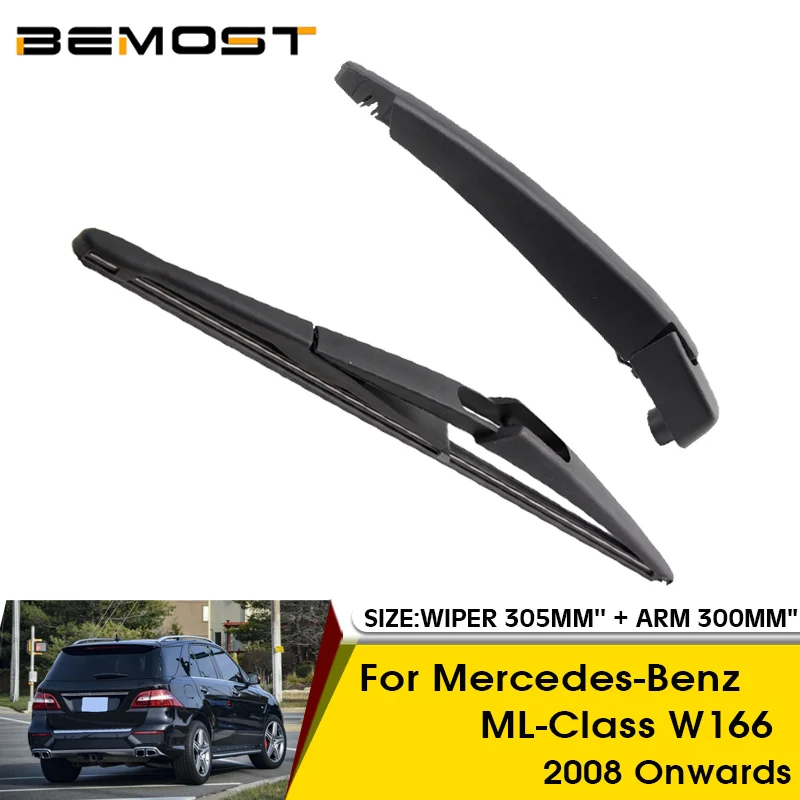 Car Wiper Blade For Mercedes-Benz ML-Class W166 2008- Rear Back Windshield Windscreen Rear Wiper 305mm+Arm 300mm Car Accessories