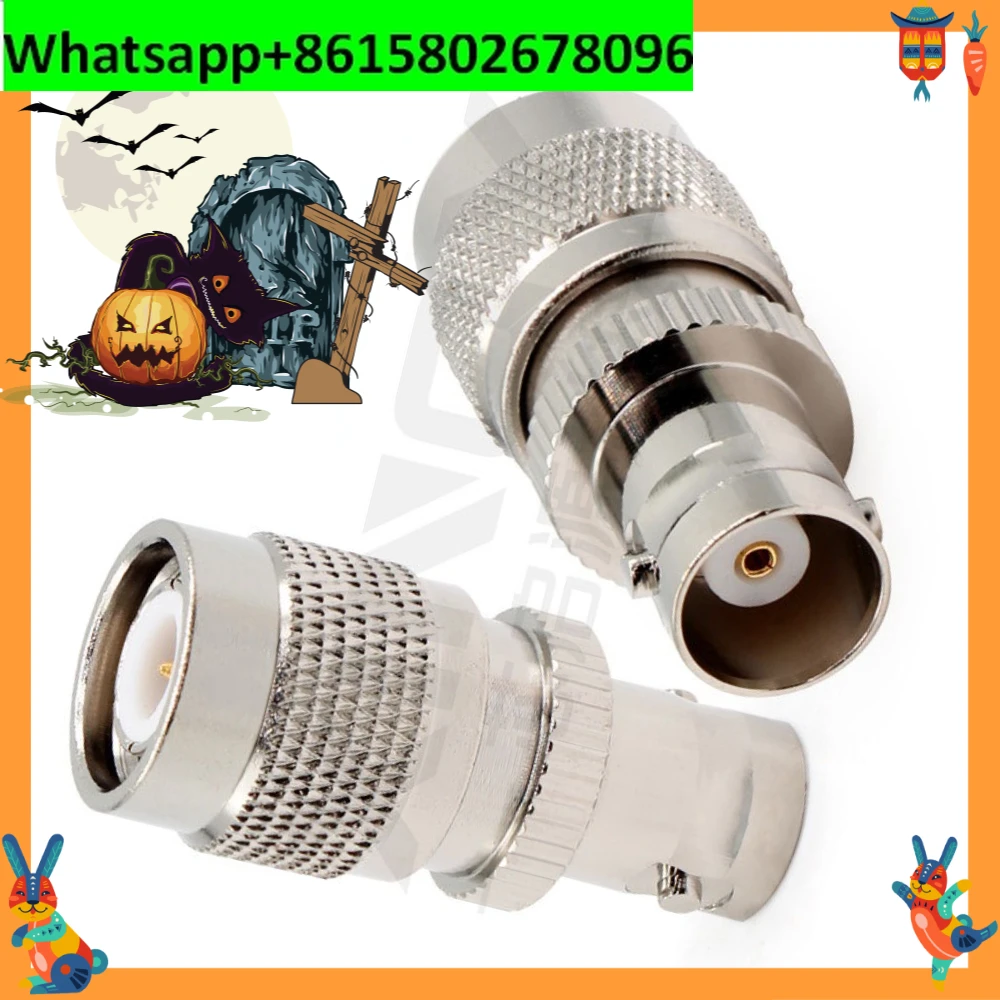 10PCS XQY-TNC-BNC-JKND coaxial adapter TNC-BNC-JK 4G low-frequency copper nickel plated adapter