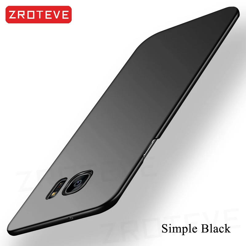 Casing untuk Samsung Galaxy S7 ZROTEVE Matte Coque untuk Samsung S7 casing S 7 Sampul gosok PC keras ramping untuk casing Samsung Galaxy S7 Edge