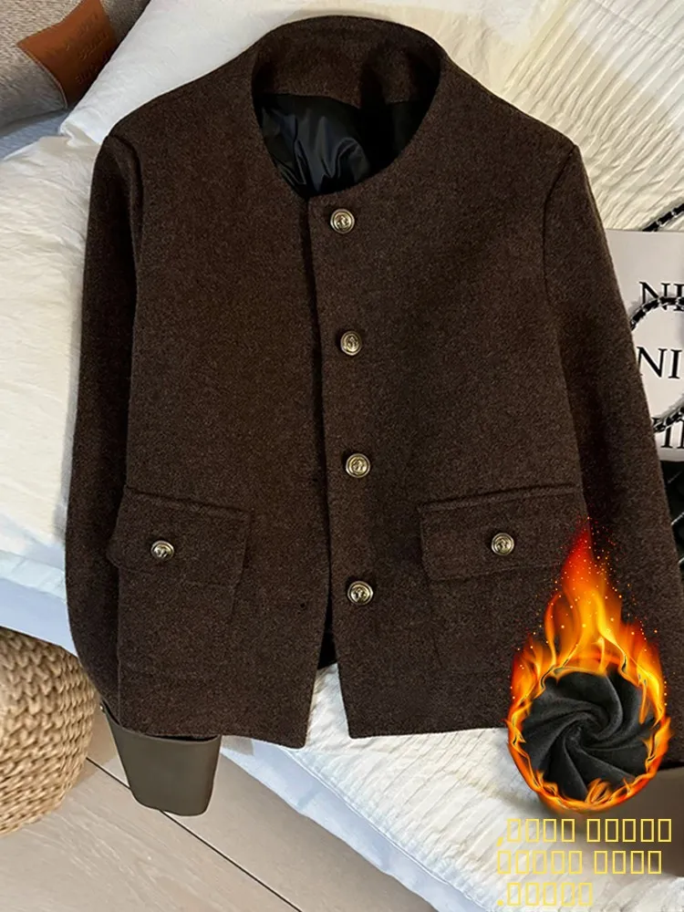 

Женское утепленное хлопковое пальто Sle с пуговицами для осени, зимы и весны, приталенный крой