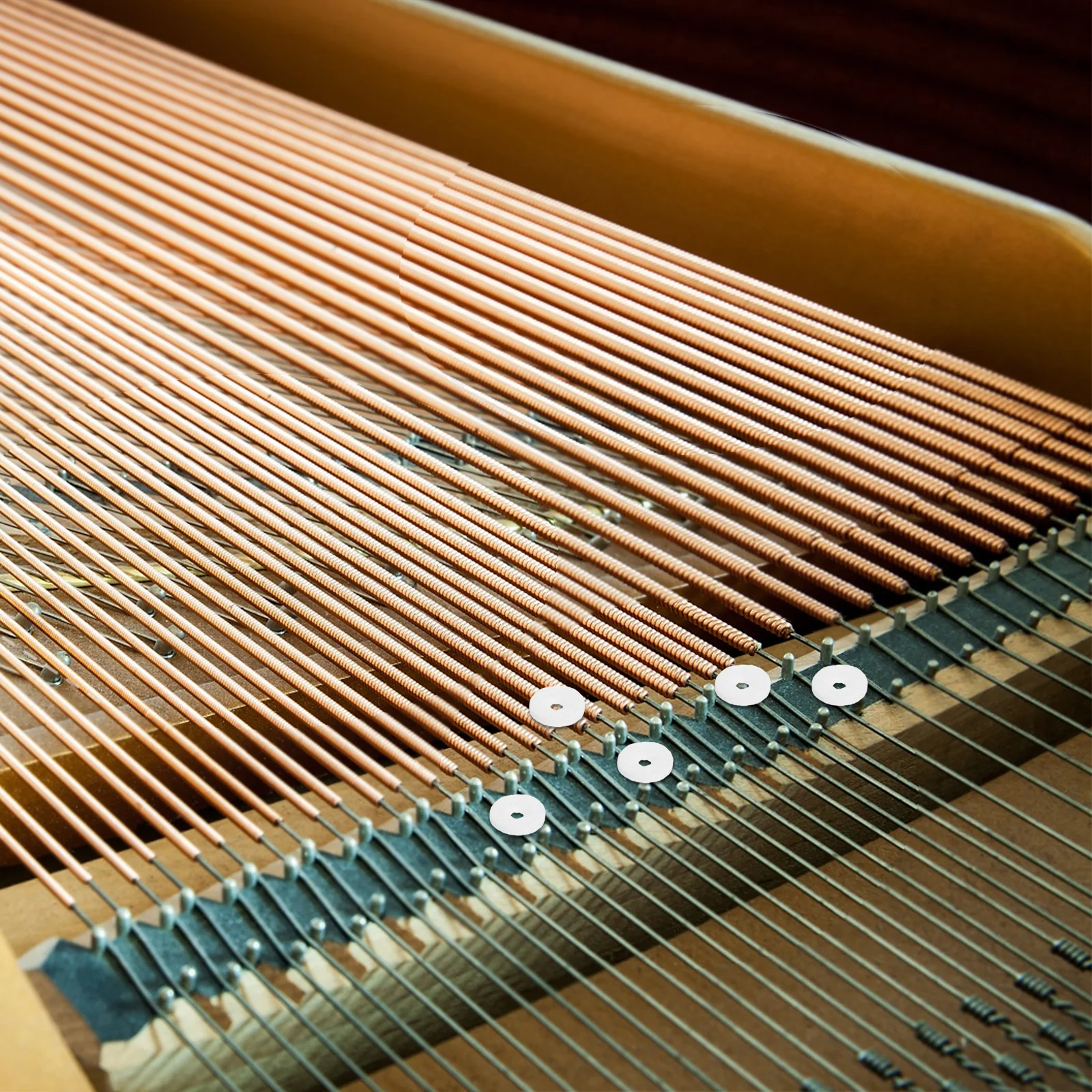 

90Pcs Piano Washer Felt Wool Medium Hardness Noise Reducing Replacement Parts Piano Regulating Repair Tuning Accessories