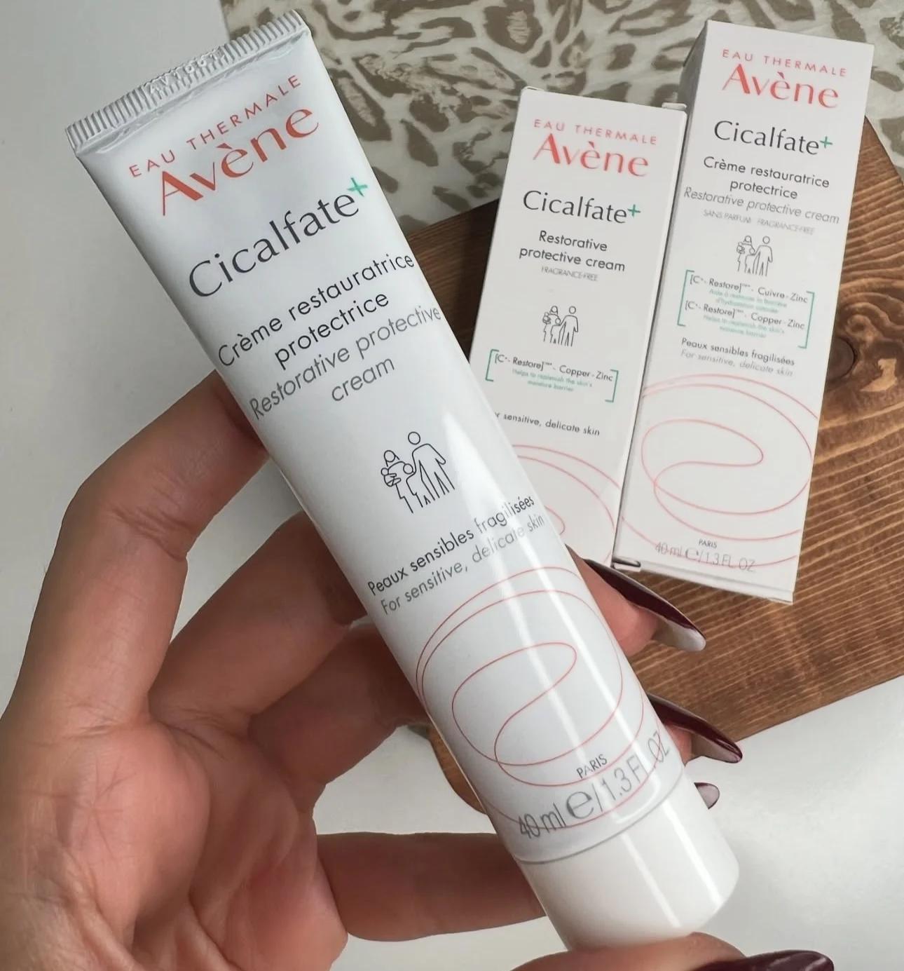 Original Avène Cicalfate+ Regenerierende Schutzcreme 40ml 100ml Repariert, beruhigt, hellt auf Gesicht und Körper auf – für geschädigte, empfindliche Haut