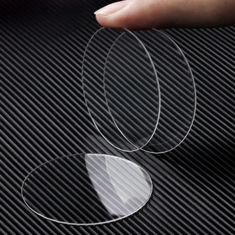 26-43mm 범용 강화 유리 Smartwatch 화면 보호기 보호 필름 28mm 30mm 32mm 38mm 40mm 41mm 42mm 직경 2-5PCS