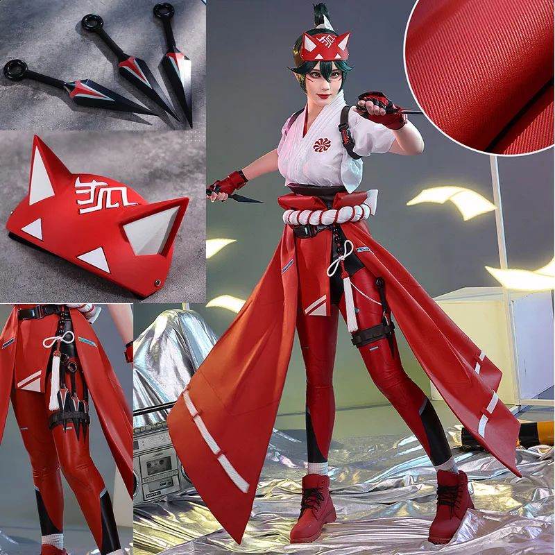 

OW Kiriko Battle Game Suit Kimono Uniforms Cosplay Costume Party Outfit Halloween Carnival Role Play Clothing New