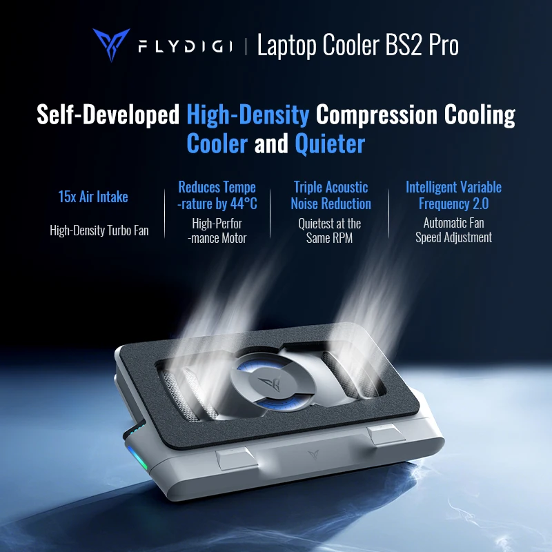 Flydigi BS3 BS2 pro Laptop Cooler Overclocking Pressure Air Dual