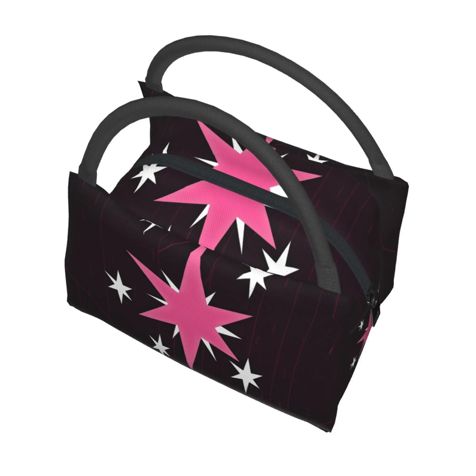 Sac à lunch isotherme avec logo mignon pour les amoureux des poneys, récipient alimentaire, sac fourre-tout Bento pour femme, fille, école, travail, pique-nique, étoile