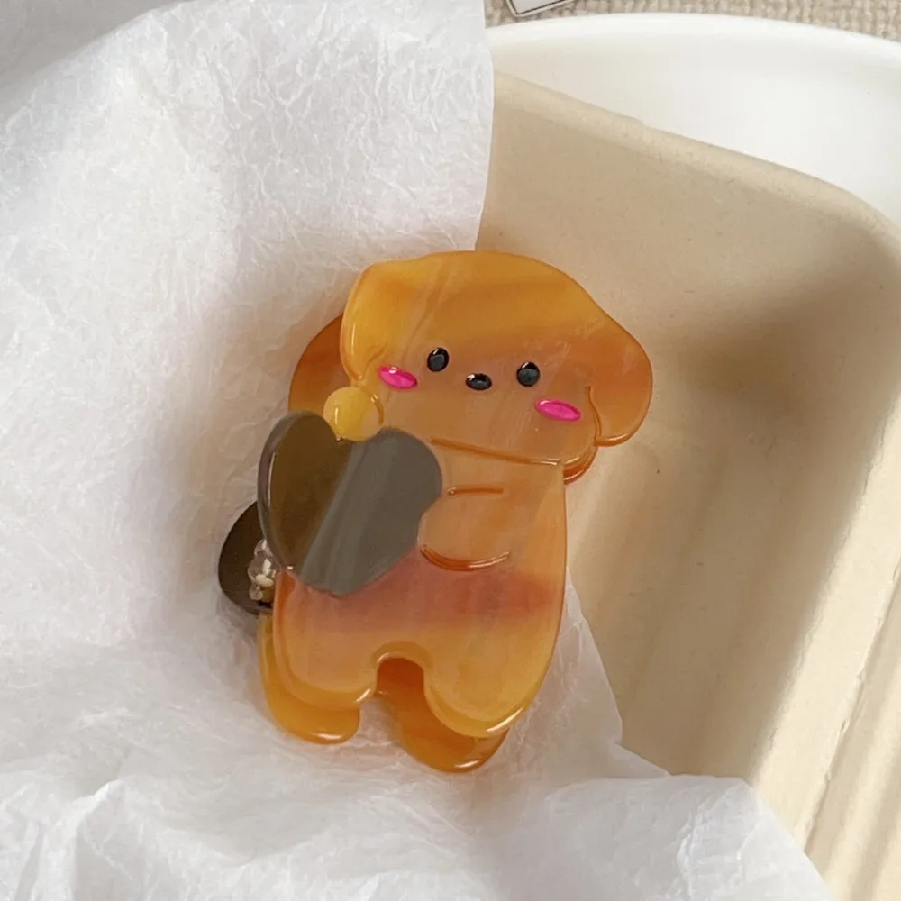 

Personalized Acetic Acid Acetate Cat Hair Claw Rabbit Puppy Cartoon Hair Clip Hair Accessories Y2k Shark Clip Girl