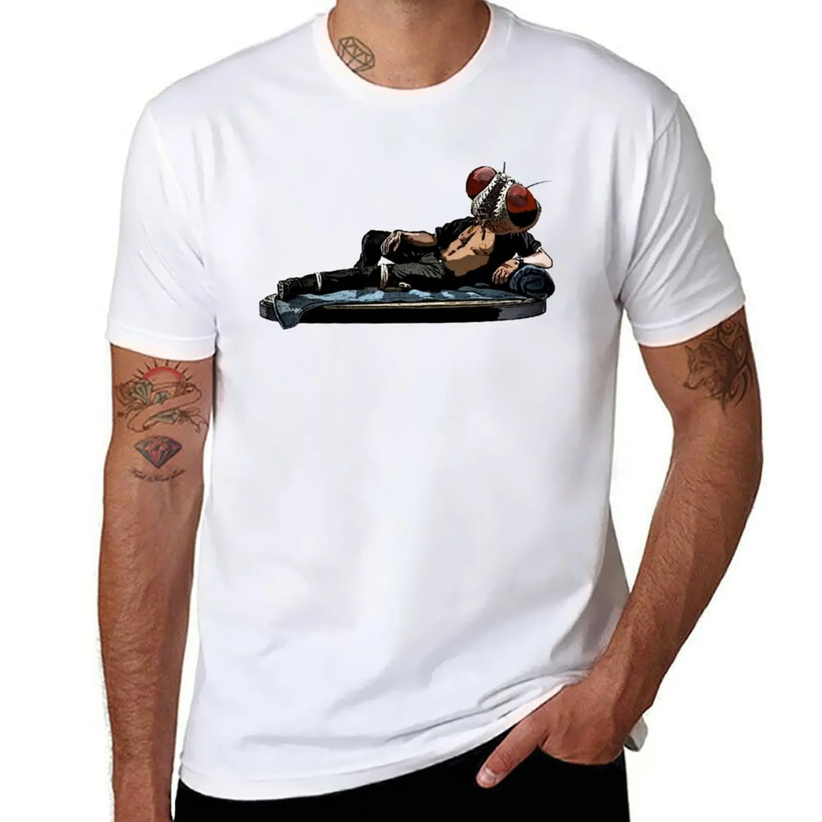 

Dr. Ian Malcolm Fly T-Shirt man t shirts graphic t shirts for man pack white T-Shirt