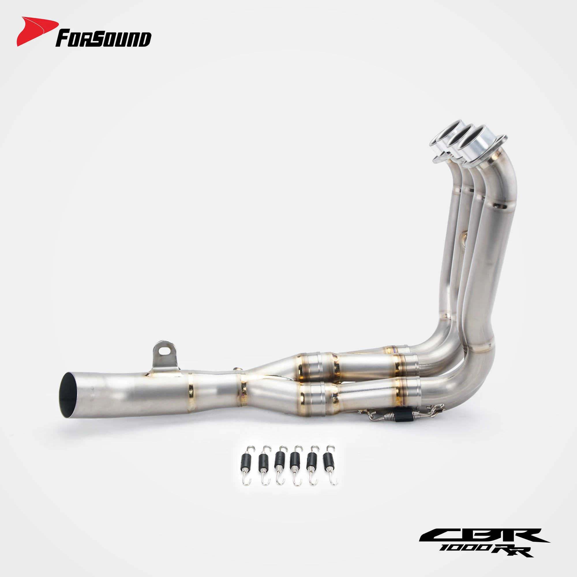 For CBR1000RR 2017-2019 Titanium Alloy Front Exhaust Header Pipe Flame Racing High Flow Lightweight Modified Direct Fit Escape
