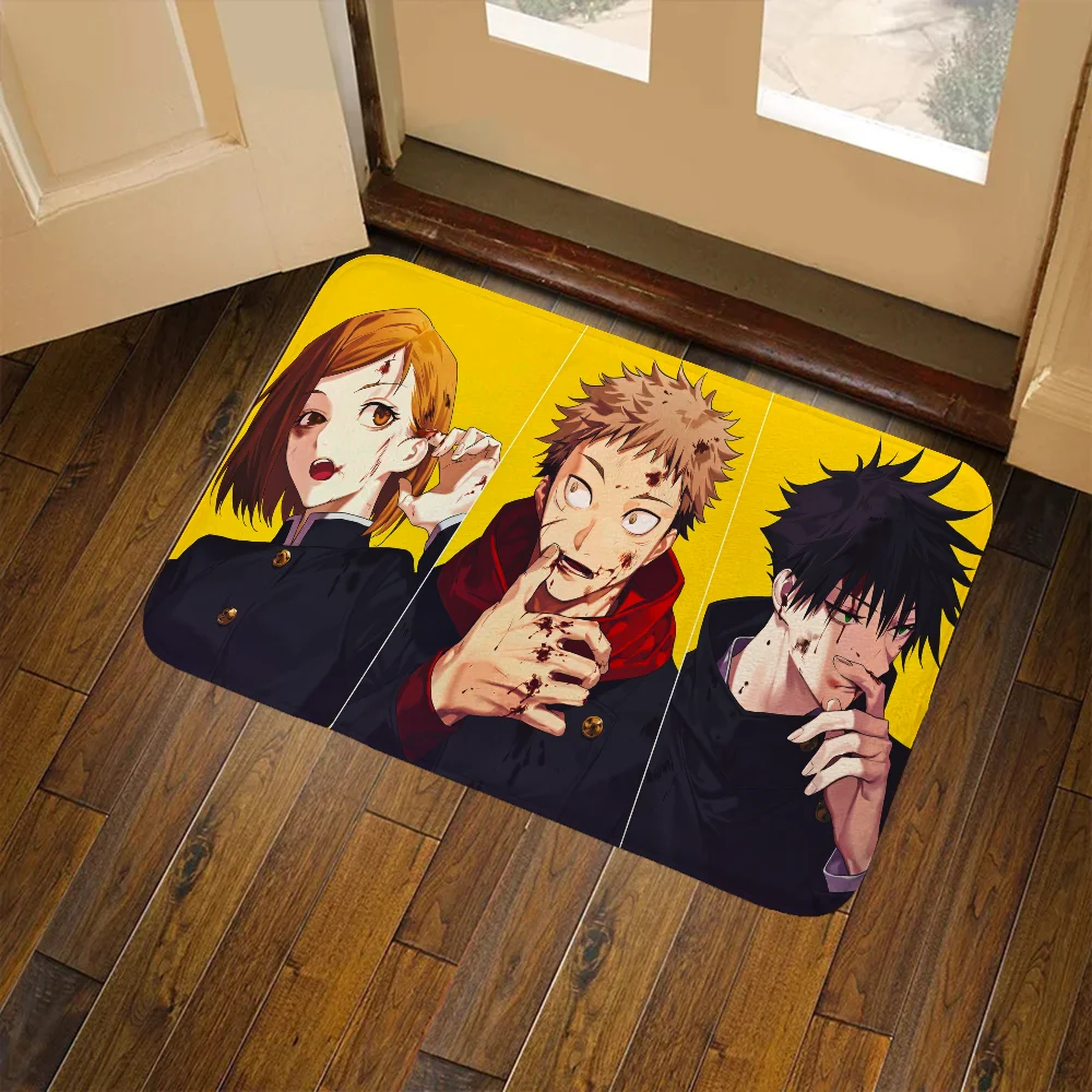 

Jujutsu Kaisen Doormat Balcony Decorations Living Room Rugs Non Slip Carpet Bath Mat Kawaii Rug Doormat for Entrance Door Prayer