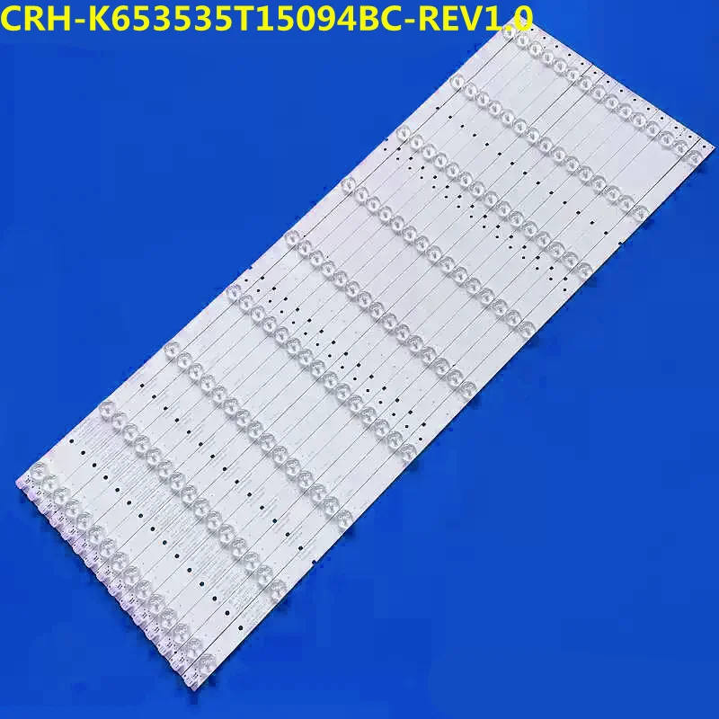 

New 15pcs LED Strip For PLDED6535A-UHD PLED6515 CRH K653535T15094BC Rev1.0 65UF2505 LE65B8200U LE65N18S-UD LE65N88S-UD