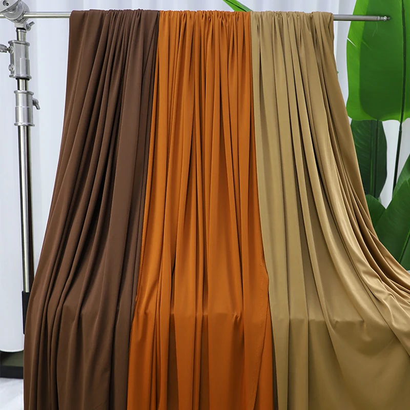 

Maillard Warm Brown Caramel Khaki High-end Series Wedding Backdrop Drape Studio Photography Background Fabric Event Decoration