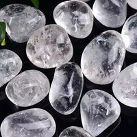 Natural Polishing White Rolling Crystal Stone  Gravel Rock Quartz Raw Gemstone Mineral Specimen Decoration Energy Stone