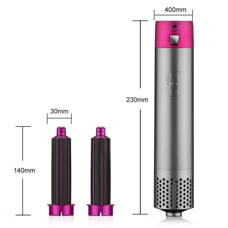 Dual-purpose hot roll rod comb automatic ironing dry and wet May Day hot hair comb, straight new suction hair dryer