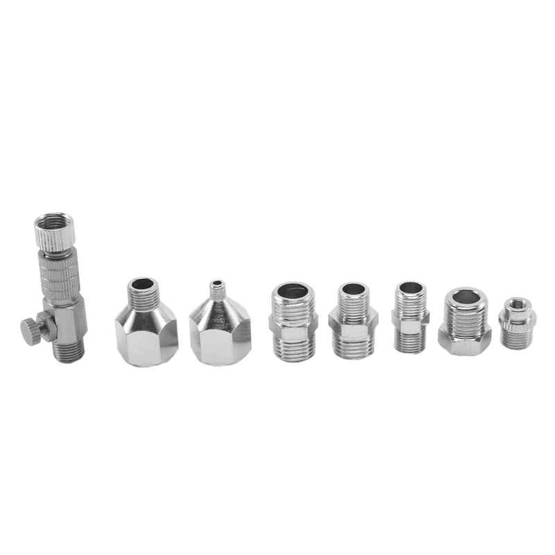 10Pcs Airbrush Adapter Set ,Airbrush Quick Release Disconnect Fitting Connector Female Couplings Braided Airbrush Hose