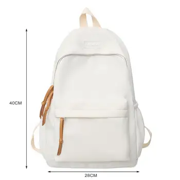 กระเป๋าเป้สะพายหลังที่ทนต่อการสึกหรอกระเป๋าเป้สะพายหลังความจุที่ทนทานพร้อมกระเป๋าใส่ร่มขวดน้ําสําหรับการเดินทางของโรงเรียนปิดซิปสีทึบ